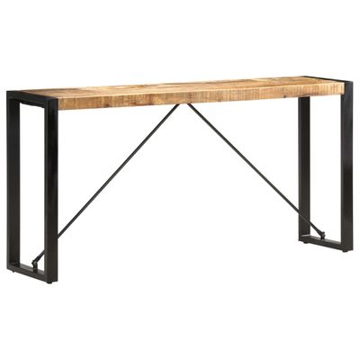 vidaXL Konzolový stolík 150x35x76 cm mangovníkový masív
