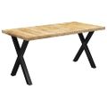 vidaXL Jedálenský stôl, nohy v tvare X 180x90x77 cm, mangový masív