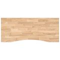 vidaXL Doska stolíka neošetrená 120x60x2,5 cm dubový masív obdĺžnikový