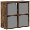 vidaXL Servírovacia skriňa Dymová dub 49,5 x 22 x 47 cm