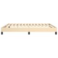 vidaXL Posteľný rám s boxspringom krémová 180x200 cm látka