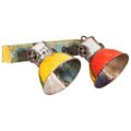 vidaXL Industriálna nástenná lampa viacfarebná 45x25 cm E27