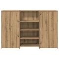 vidaXL Recepčný stôl dub artisan 155x50x103,5 cm kompozitné drevo
