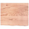vidaXL Stolová doska bledohnedá 60x50x(2-6) cm ošetrený masívny dub