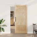 vidaXL Posuvné dvere ORKDAL 86 x 198,5 cm Borovicový masív