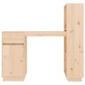 vidaXL Stolík 110x53x117 cm masívne borovicové drevo