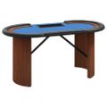vidaXL Pokrový stôl pre 10 hráčov so zásobníkom modrý 160x80x75 cm