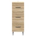 vidaXL Zásuvkový kabinet Dub sonoma 33 x 34,5 x 89,5 cm