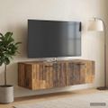 vidaXL Nástenná TV skrinka Staré drevo 98 x 41 x 30 cm