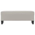 vidaXL Lavička bledosivá 100x35x41 cm látka z mikrovlákna