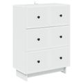 vidaXL Zásuvkový kabinet Biela 66 x 34,5 x 90 cm Kompozitné drevo