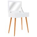 vidaXL Toaletný stolík so zrkadlom MDF 60x40x75 cm