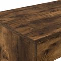 vidaXL Postelový stôl Dymový dub Kompozitné drevo 100 x 45 x 75 cm