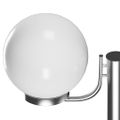 vidaXL Záhradné svietidlo so stĺpikom, 2 lampy 220 cm