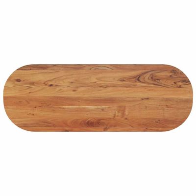 vidaXL Stolová doska 140x50x2,5 cm oválna masívna akácia