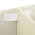 vidaXL Úložné boxy 2 ks látkové 50x30x25 cm krémové