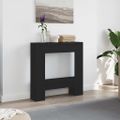 vidaXL Krb Surround Čierny dub 81x18x82 cm Upravené drevo
