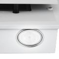 vidaXL Nástenný digestor 60 cm, nehrdzavejúca oceľ+tvrdené sklo, biely