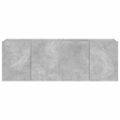vidaXL TV nástenné skrinky s LED svetlami 2 ks betón. sivé 60x35x41 cm
