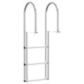 vidaXL Veľmi jednoduchý 3-stupňový rebrík na mólo 45 x 11,5 x 134 cm