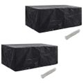 vidaXL Obaly na záhradný nábytok pre 8 osôb 2 ks 229x113 cm, 10 očiek