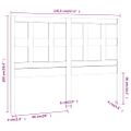 vidaXL Čelo postele čierne 145,5x4x100 cm masívna borovica