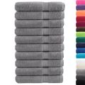 vidaXL Prémiové uteráky do sauny SOLUND 10 ks sivé 80x200 cm 600 g/m2