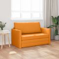 vidaXL Rozkladacia posteľ Tmavá žltá 124 x 71 x 78 cm látka
