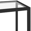 vidaXL Policový regál, priehľadný 100x36x90 cm, tvrdené sklo