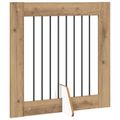 vidaXL Skladacia psia brána so stojanmi 6 ks Dub artisan 482 cm