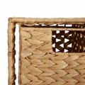 vidaXL Úložná skrinka so 5 košíkmi, 25.5x37x100 cm, vodný hyacint