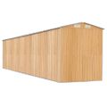 vidaXL Záhradná kôlňa bledohnedá 192x938x223 cm pozinkovaná oceľ