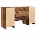 vidaXL Stôl Staré drevo Kompozitné drevo 140 x 49 x 76 cm