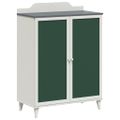 vidaXL Kreatívne úložisko pre deti ROROS Šedý a biely 80 x 40 x 110 cm