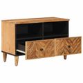 vidaXL Úložné skrine Hnedá 70 x 33,5 x 46 cm Masívne mango drevo