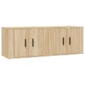 vidaXL Nástenné TV skrinky 2 ks dub sonoma 57x34,5x40 cm