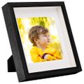 vidaXL 3D fotorámiky 3 ks čierne 28x28 cm na 20x20 cm obrázok