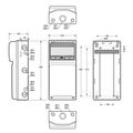 Skriňa 3951 AcquaCOMBI IP65, 8 modulov, 500x230x155mm