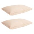 vidaXL Sada prikrývok 2 ks 240 x 220 cm Kapok a polyester Béžová