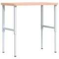 vidaXL Pracovný stôl 100x(55-60)x(73-99,5) cm masívny buk