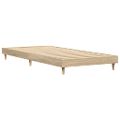 vidaXL Posteľný rám bez matraca dub sonoma 75x190 cm kompozitné drevo