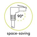 Kábel UTP RJ45/RJ45 GOOBAY 51562 0,25 m uhlový