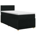 vidaXL Posteľ boxspring s matracom Čierna 80 x 200 cm Látka