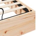 vidaXL Posteľový rám s úložným priestorom Prírodná 140 x 190 cm