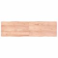 vidaXL Stolová doska svetlohnedá 180x50x(2-4)cm ošetrený masív hrany