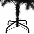 vidaXL Umelý vianočný stromček so stojanom, čierny 120 cm, PVC