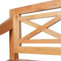 vidaXL Lavička Batavia 98 cm, mahagónový masív, svetlohnedá