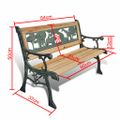 vidaXL Detská záhradná lavička 84 cm, drevo