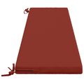 vidaXL Vankúš na lavičku SOEST 100% polyester Červená 200 x 40 x 5 cm