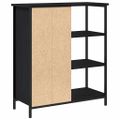 vidaXL Servírovacia skriňa Čierny dub 70 x 30 x 80 cm